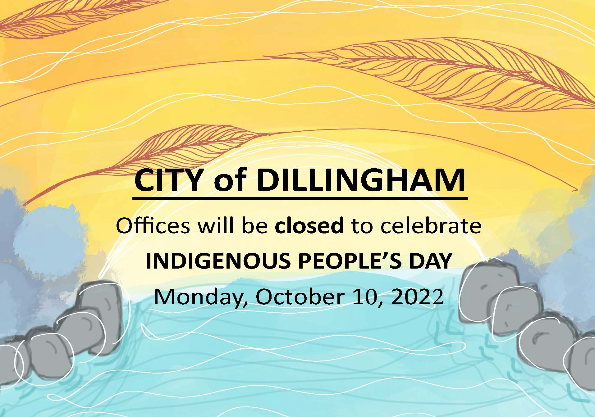 City Offices Closed for Indigenous Peoples' Day October 10