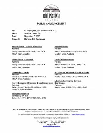 Public Announcement 11.07.25