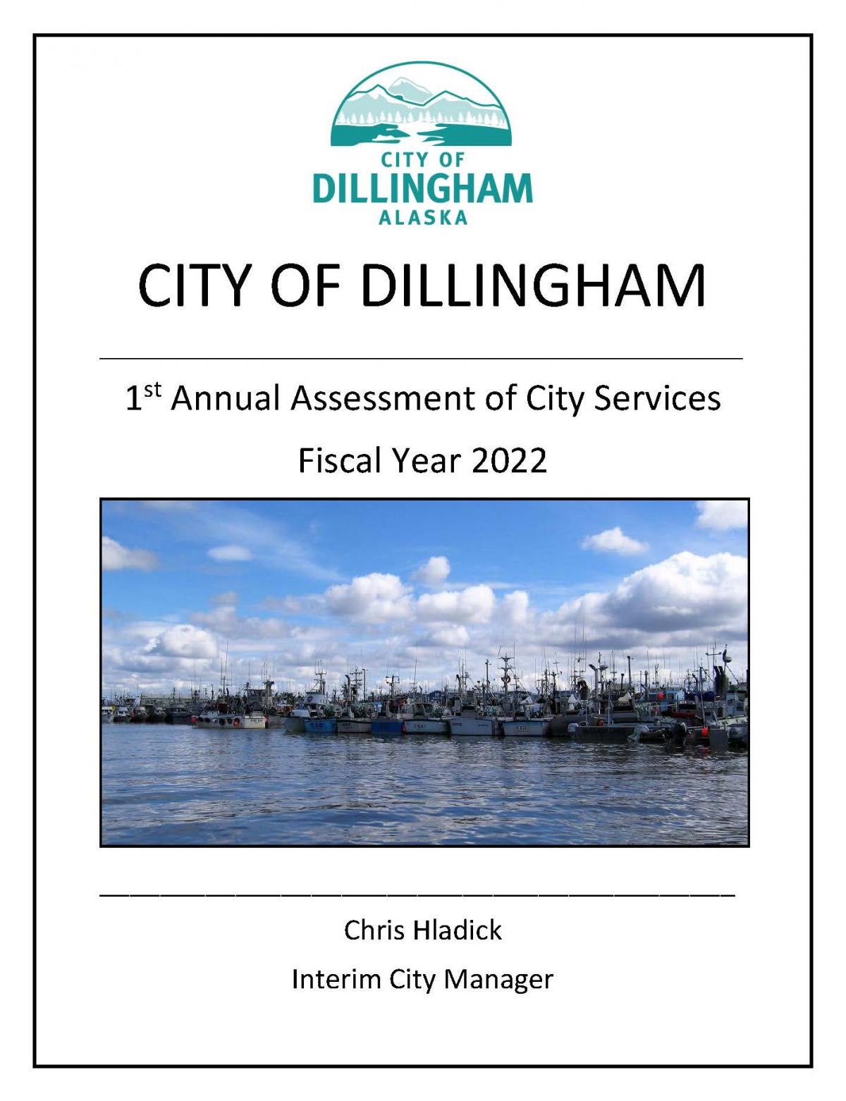 FY22 City of Dillingham Assessment of City Services Cover Page