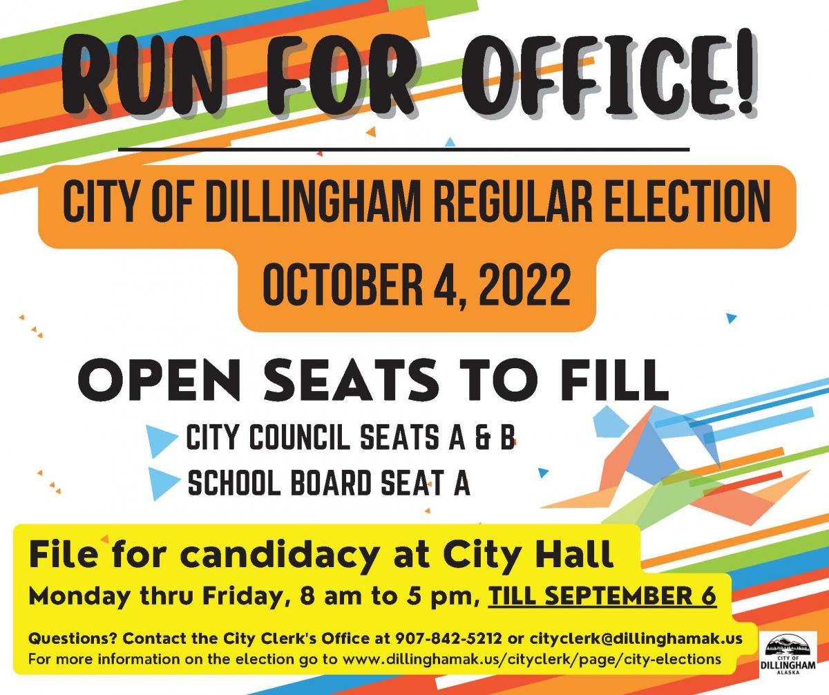 Run for City Council Seat and School Board